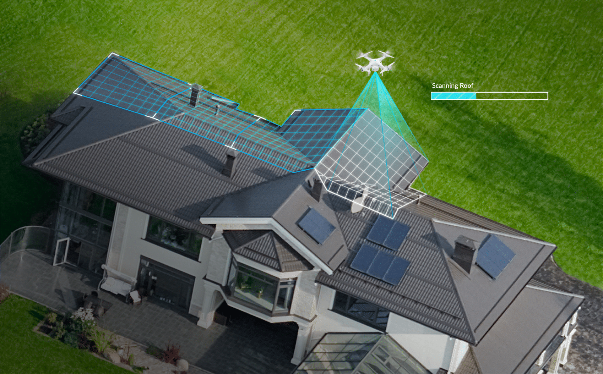 Drone roof scan Loveland Innovations